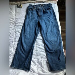 Levi's Blue Wide Leg High Rise Jeans